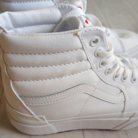 VANS NEW Sk8-Hi Canvas Stacked Platform Shoes - Picture 12 of 13